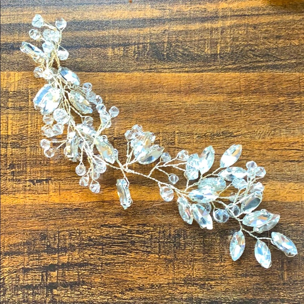 Gemstone Hair Piece Bridal